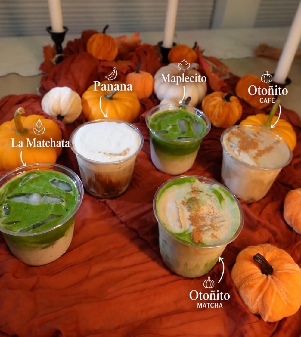 Las cinco bebidas de otoño de café Pache entre calabazas